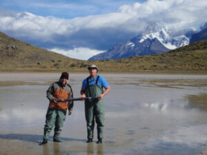 Eduardo Salgado-Diaz and Ben Czeck in Torres del Paine, Chile