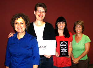 The Art Fair Committee members, from left to right, are Donna Nagel, Carolyn Paetzal, Beth Middleton and Joanne Boyer.