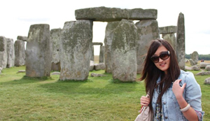 Qi (Linda) Geng visited Stonehenge while studying abroad in England.