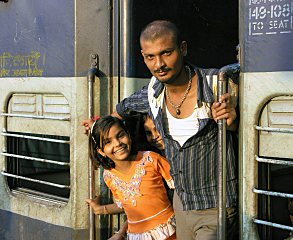 Ben Michel was the winner of St. Thomas' 2009 International Photo Contest for this picture of a proud father and his daughter taken in a New Delhi, India, train station. "As always, I first asked if I could take their picture," Michel said, "and they were happy to oblige. The trains in India may not be the most accommodating, but the people sure are."