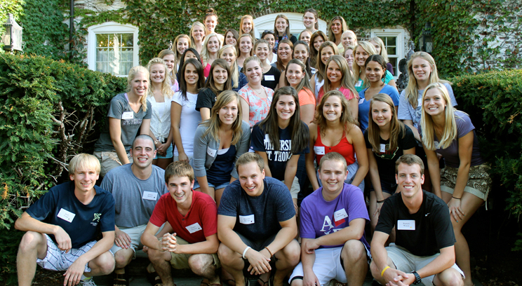 The current Student Alumni Council – pictured at its annual summer retreat at the university’s Gainey Conference Center in Owatonna, Minn.