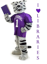 Look for this cards with this image of Tommie hidden throughout OSF Library this week.