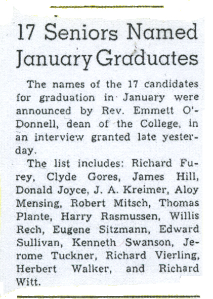 January 1947 graduates list
