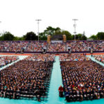 The undergraduate commencement ceremony, May 19. (Photo by Mike Ekern '02)