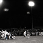 The 1967 game saw a 13-2 win for the Tommies in O'Shaughnessy Stadium. The important thing here is to note that the game was played at night.