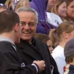 Father Dease made an appearance at the 2003 game, a 12-15 St. Thomas loss.