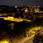 A night time view from the roof of UST's Bernardi Campus.  (Mike Ekern/University of St. Thomas)