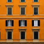 The distinctive hues of Roman buildings are no accident. Local building codes specify a limit range of colors for any new or renovated construction.  (Mike Ekern/University of St. Thomas)