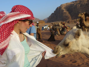 Second Place, Tommies Abroad: Photo by Lauren Buchholz, Wadi Rum, Jordan. “Camel Games.”