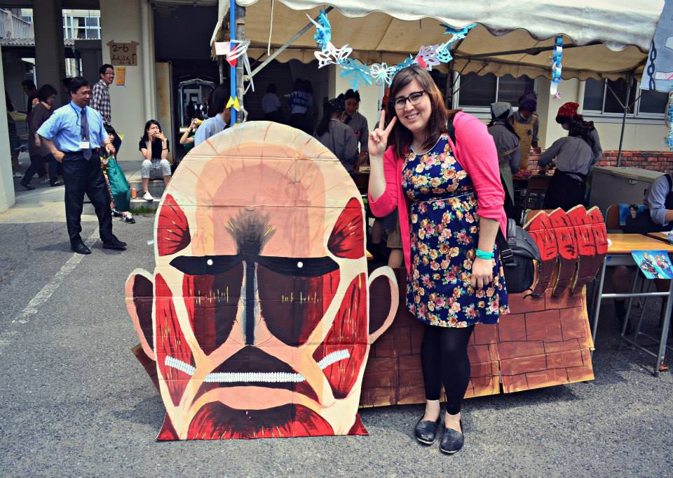 Maia Martucci '12 during a cultural festival in Japan. (Photo provided)