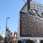 Plaque dedicated to Rosa Parks, Montgomery, Alabama. Photo by Kathryn Hubly.