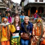 Third Place, International Experience: Tori Soderberg, Kathmandu Valley, Nepal. "Smilin’ Sadhus: Throughout the different towns of the valley, we would frequently see sadhus on the street. They were always a sight to see with their long hair and colorful, painted faces. A sadhu is a Sanskrit word for a 'religious ascetic' or 'holy man.' The two pictured had never had their hair cut before."