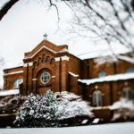 The Chapel of St. Thomas Aquinas in snow.