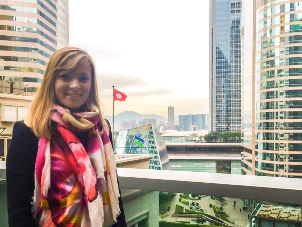 Sydney Corliss '15 in Hong Kong