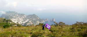 Second place, Tommies Abroad: John Burns, Capri, Italy. "Tommies for the Common Good: After a private boat tour around the island and riding a 15-minute individual chair lift, we enjoyed lunch with a beautiful view from the top of the Capri mountain."