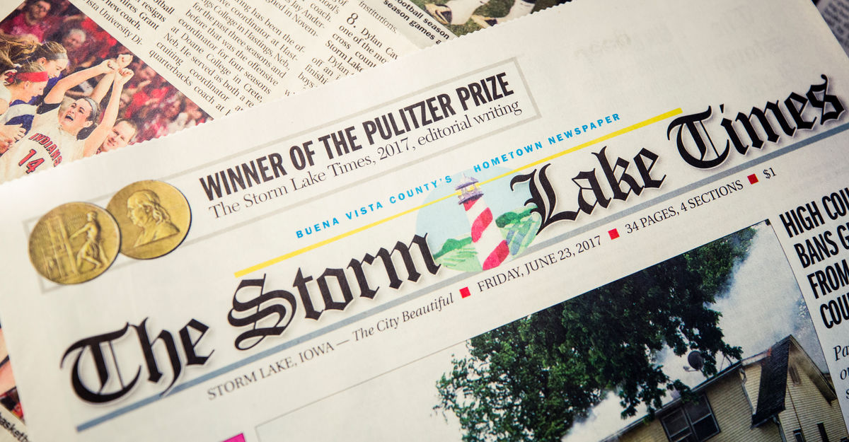 Storm Lake Times Pulitzer