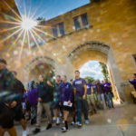 Incoming freshmen march through the Arches during the March Through the Arches September 5, 2017.