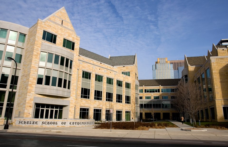 Schulze Hall, home of the Opus College of Business' School of Entrepreneurship, is shown November 20, 2006.
