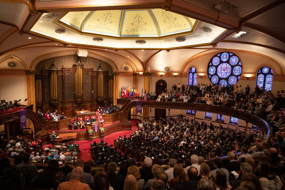 The 2019 School of Law Commencement Ceremony at Westminster Presbyterian Church in Minneapolis on May 18, 2019.