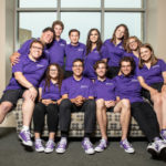 Orientation leaders pose for a group photo in the Anderson Student Center