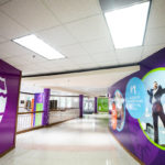 New custom interior decal wrapped walls around the admissions office.