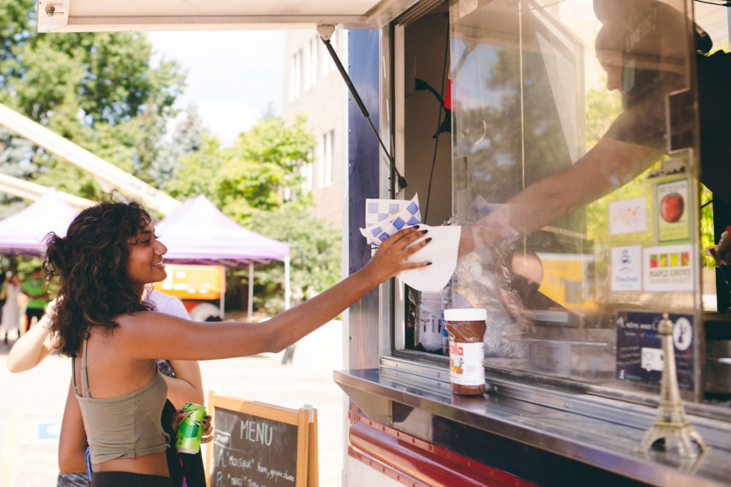 Food trucks helped with hunger cravings over Welcome Days.
