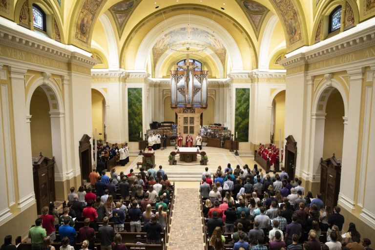 Renovated Chapel Of St. Thomas Aquinas Shines During Opening Mass 