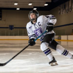 Hockey player Anna Williams skates the the St. Thomas Ice Arena. Mark Brown/University of St. Thomas