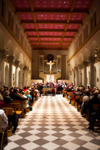 The Alumni Christmas Choir Concert in St. Mary's Chapel. Jamie Tjornehoj/University of St. Thomas