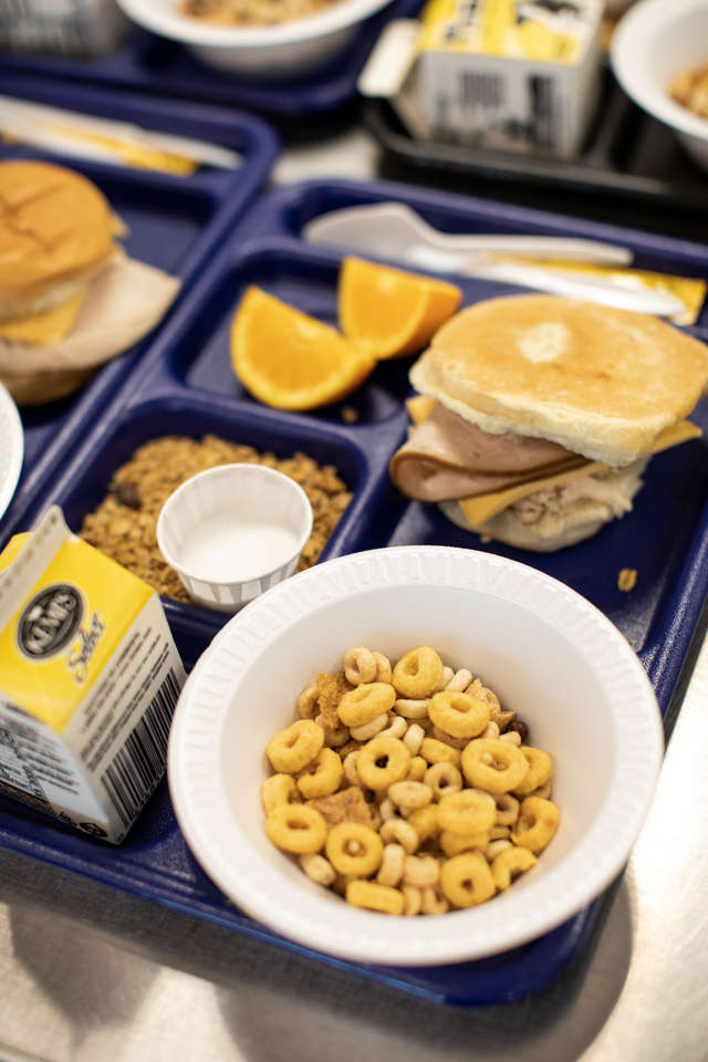 Meals are served recently at Catholic Charities' Dorothy Day Center in St. Paul.