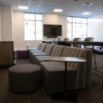 A game room in Tommie North Residence Hall.