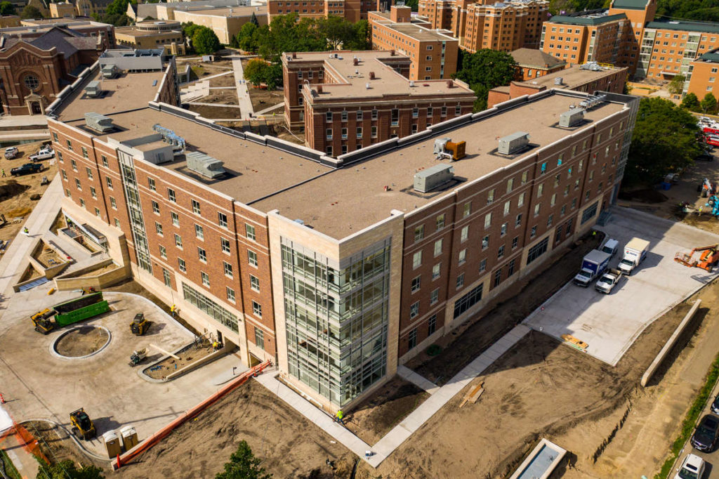 Tommie North Residence Hall nears completion. Mark Brown/University of St. Thomas