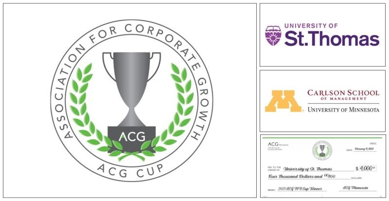 ACG Cup with St Thomas and University of Minnesota logos.