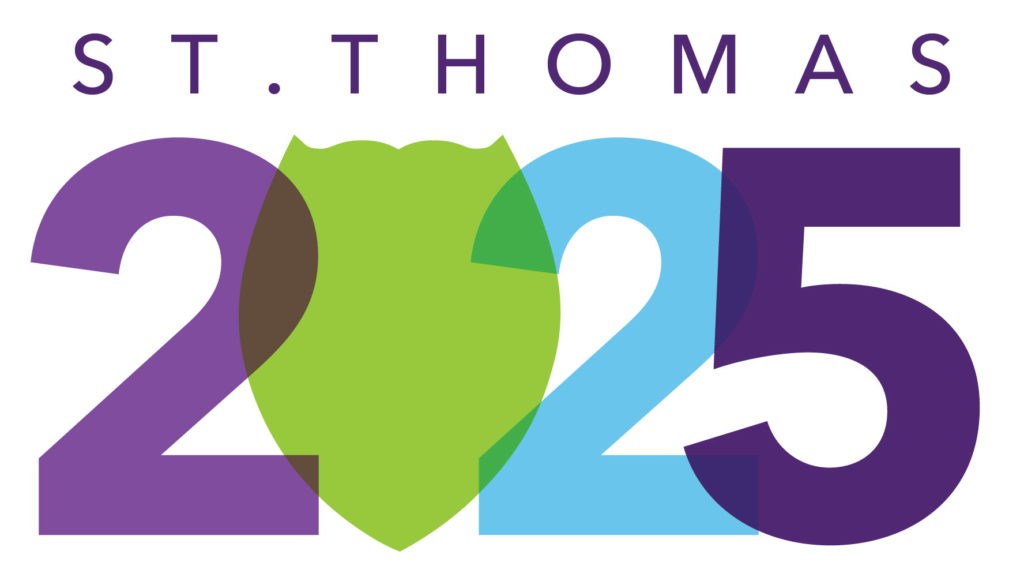 The St. Thomas 2025 logo.