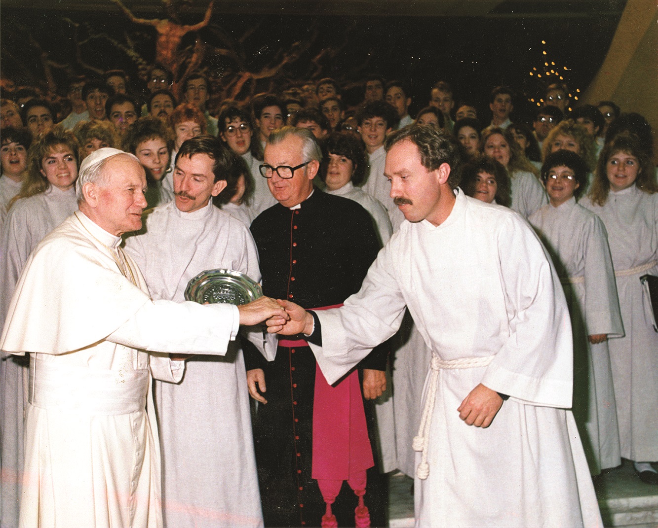 St John Paul II and Monsignor Murphy.