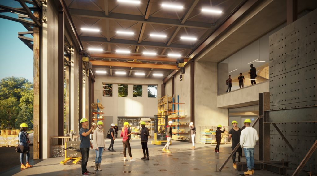 The STEAM complex's open floor design will put learning on display. (Rendering)