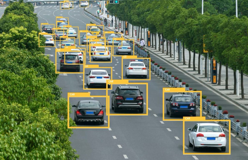 AI cars on a highway.