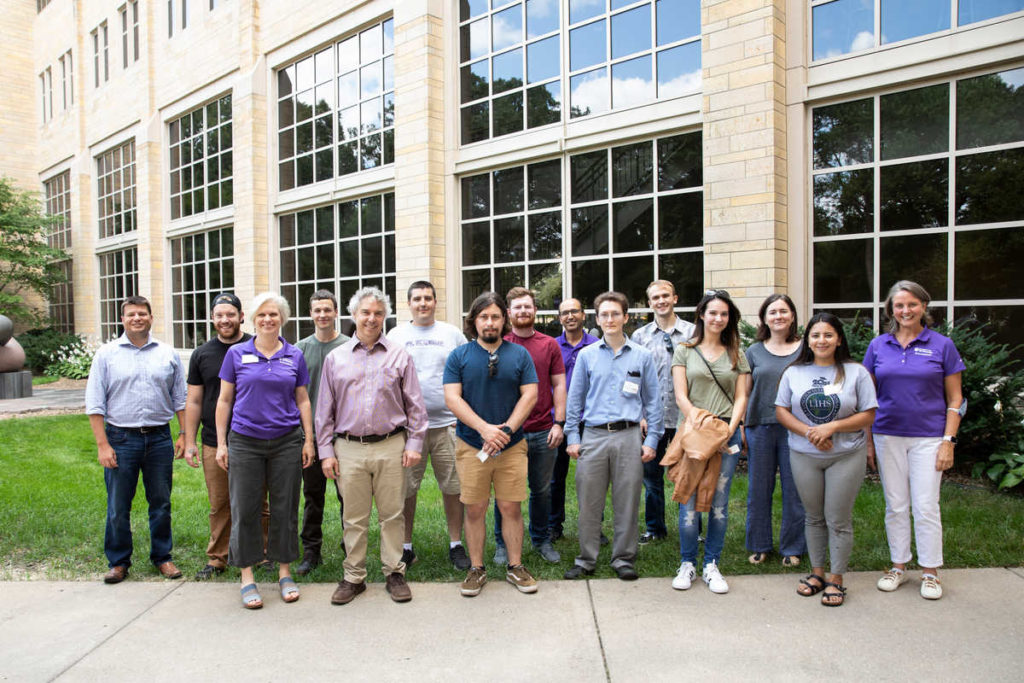 Engineering transfer students pose for a group photo with faculty on south campus on September 1, 2021, in St. Paul.