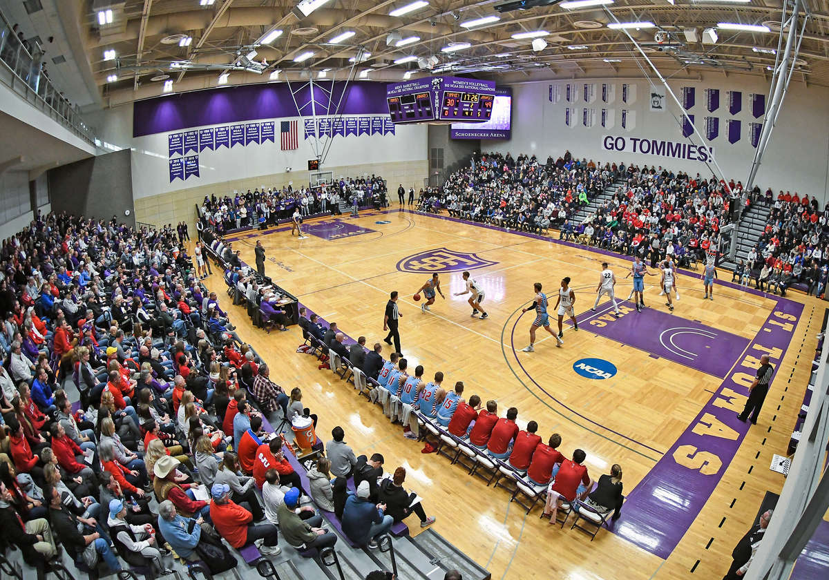 St. Thomas Wins First-ever Basketball Game at U.S. Bank Stadium - Newsroom