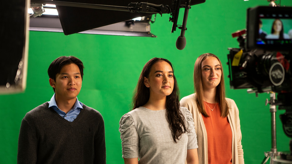 GHR Fellows in TV studio - Awareness Campaign