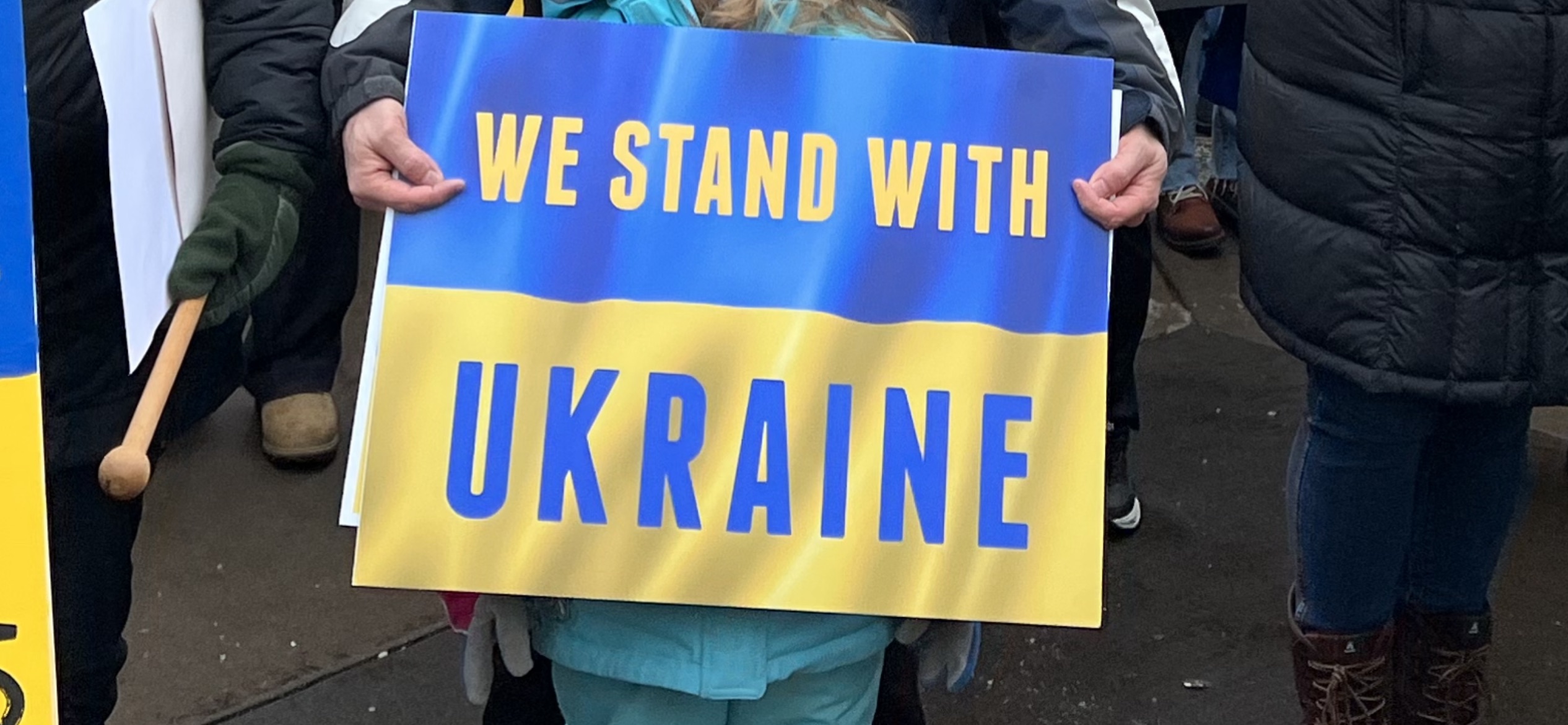 Stand with Ukraine banner