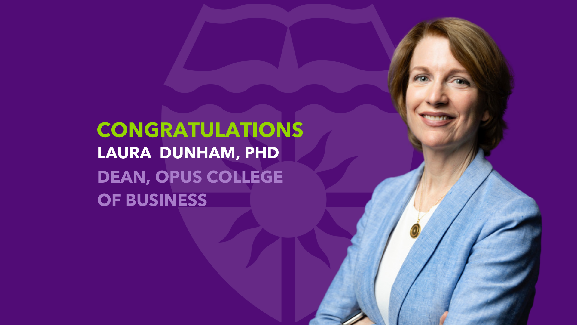 University Of St Thomas Names Dr Laura Dunham Opus College Of