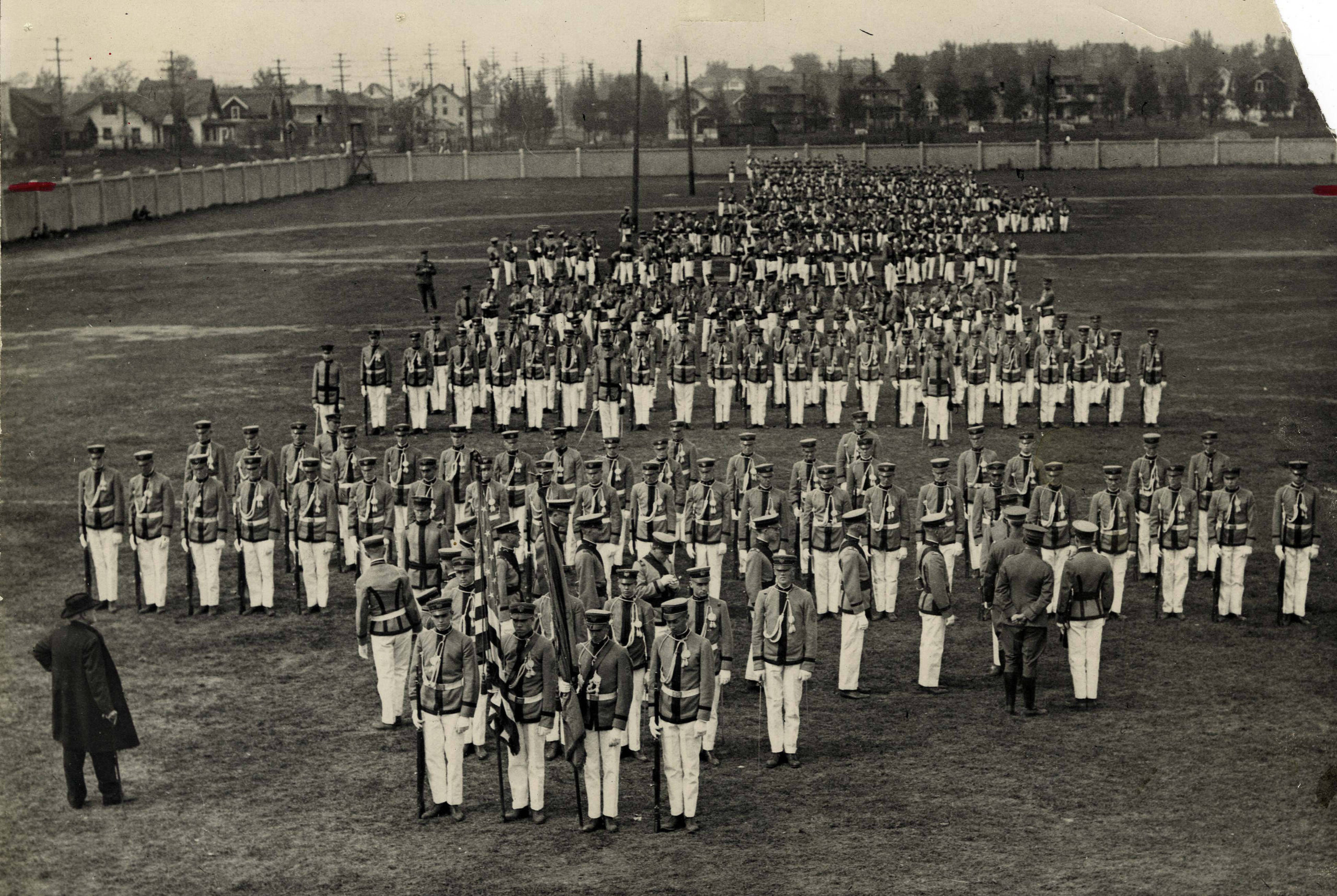 Review of cadets in 1917.