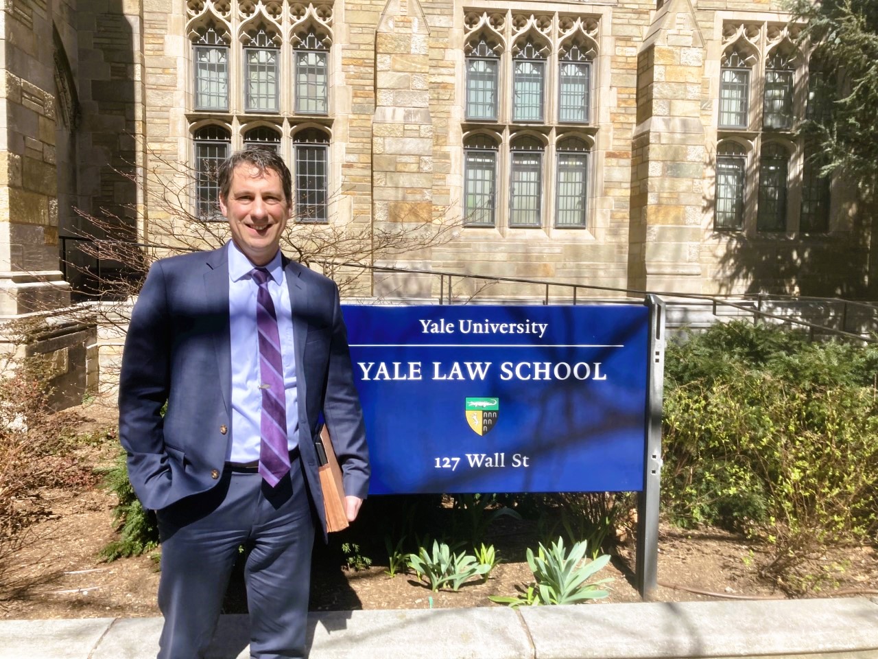 Law Professor Benjamin Carpenter Discusses Latest Paper at Yale Law School