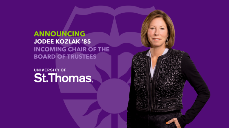 Jodee Kozlak Selected to Chair St. Thomas Board of Trustees - Newsroom ...