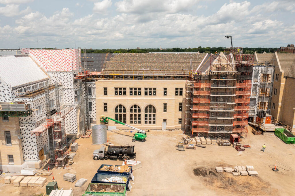 Schoenecker Center Construction. Mark Brown/University of St. Thomas