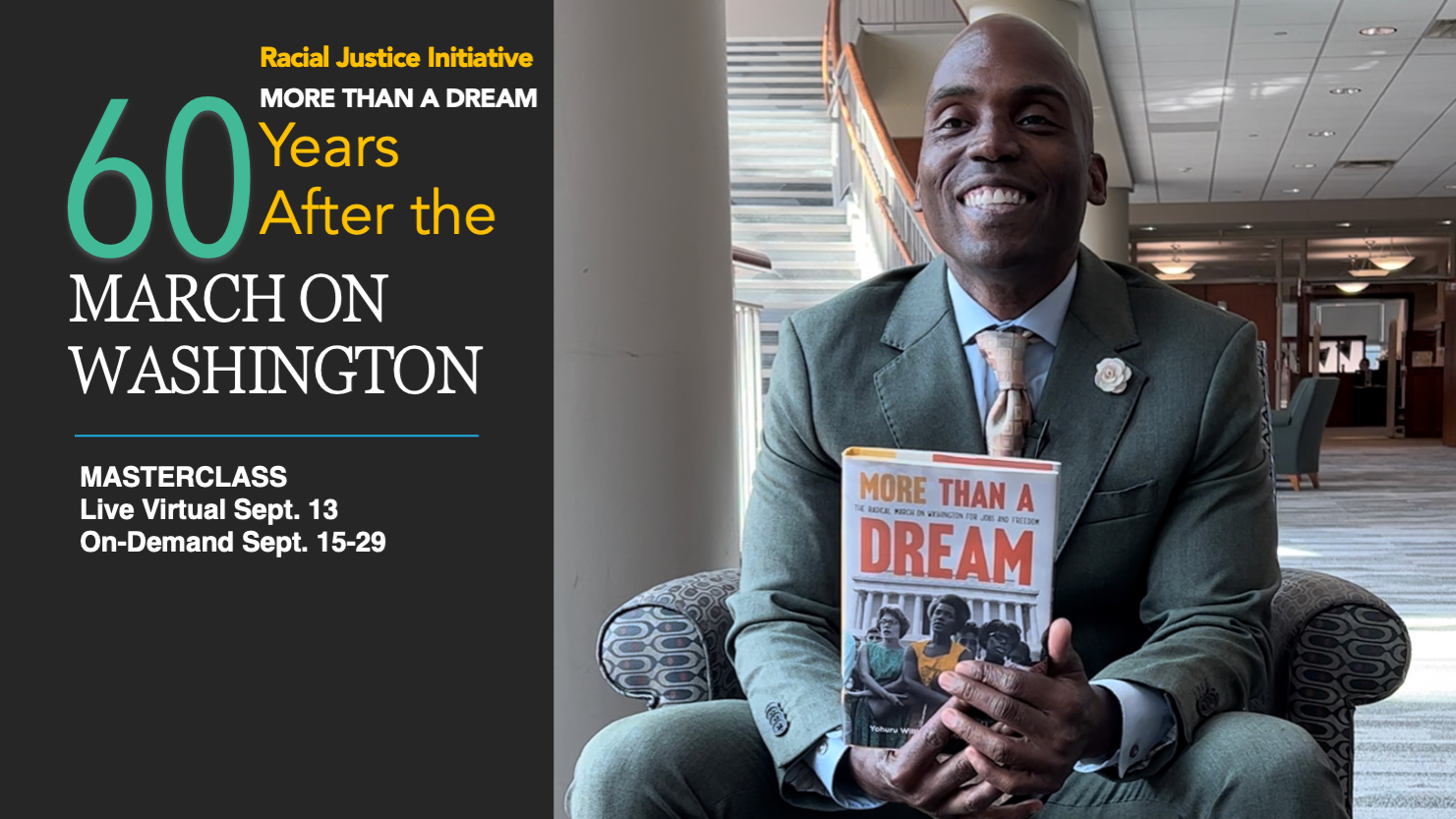 Yohuru Williams with his book More Than A Dream