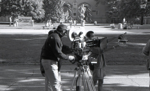 Filming on St. Thomas Campus