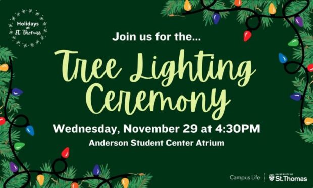 Tree lighting ceremony advertisement