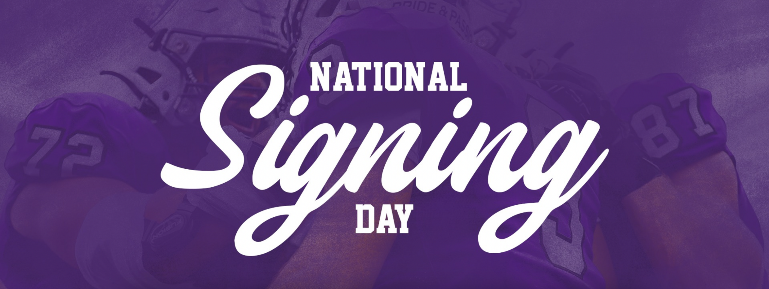 Graphic with the text National Signing Day